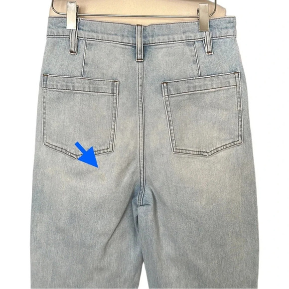 MADEWELL Tapered Yoked Edition Jeans in Fitzgerald Light Wash, Size 26 - Picture 7 of 16